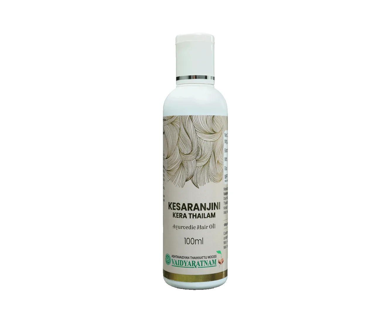 Vaidyaratnam Kesaranjini Kera Thailam | Ayurvedic Hair Growth Oil | Premature Greying & Hair Fall Control-1