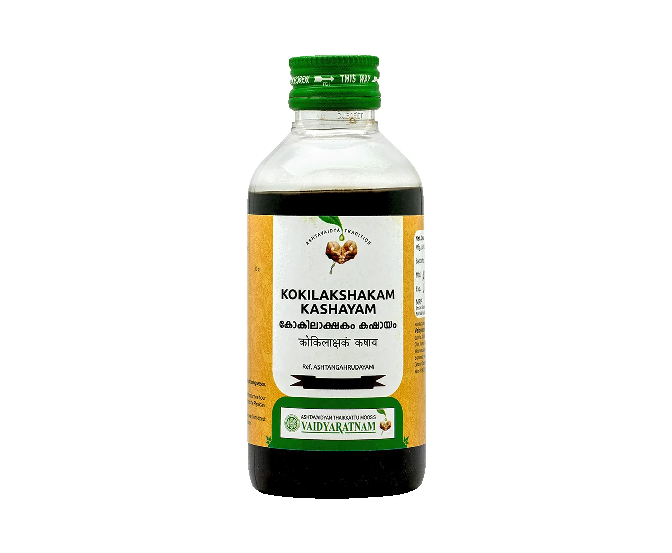 Vaidyaratnam Kokilakshakam Kashayam | Ayurvedic Liquid Decoction | Joint and Vata Support-1