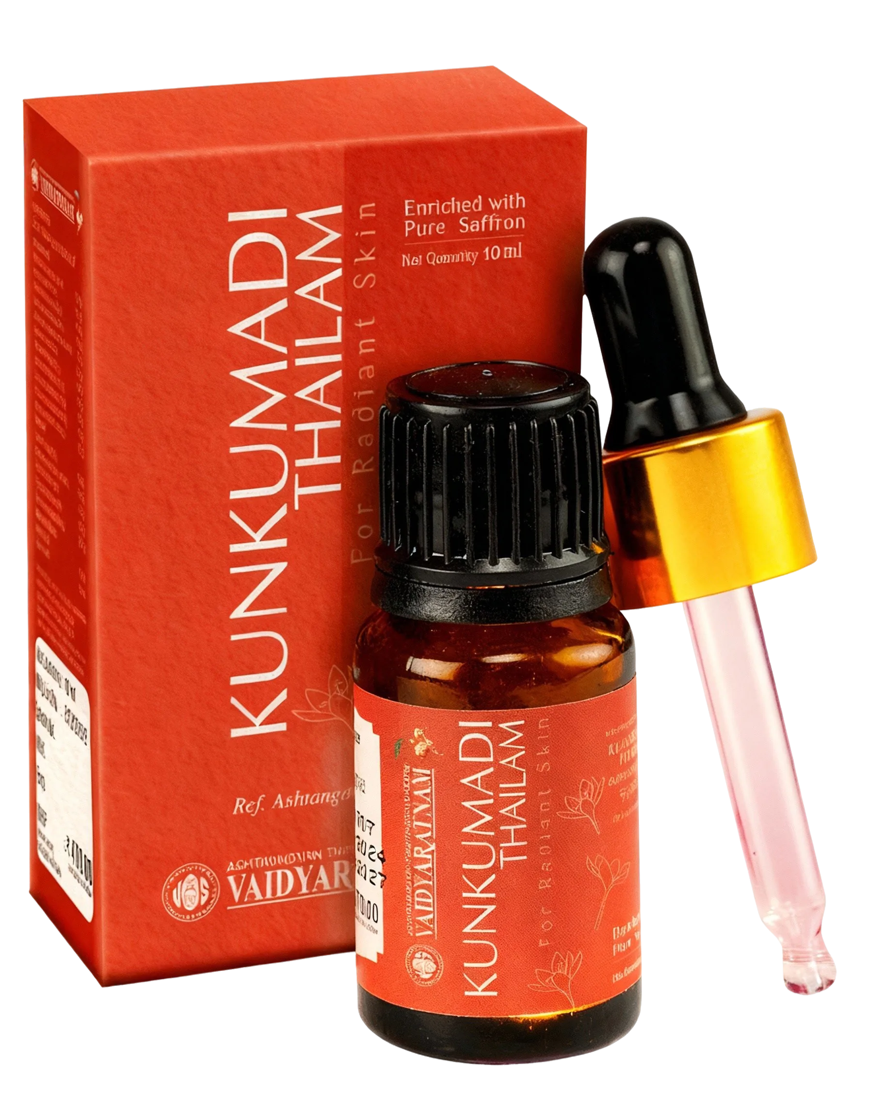 Vaidyaratnam Kunkumadi Tailam | Ayurvedic Facial Oil | Natural Glow and Skin Clarifying Formula-7