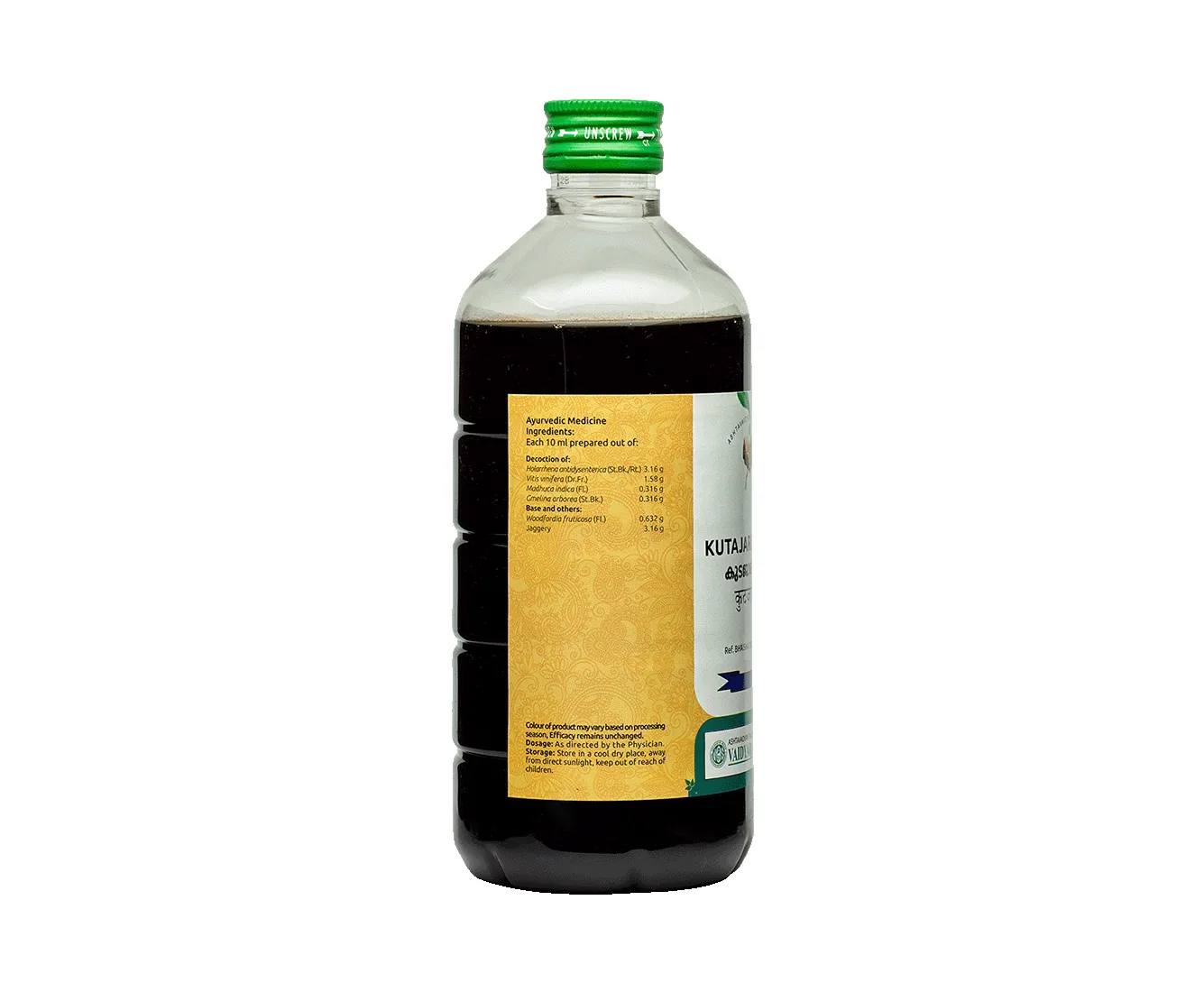 Vaidyaratnam Kutajarishtam | Ayurvedic Digestive Tonic | Natural Gut Health Support-2