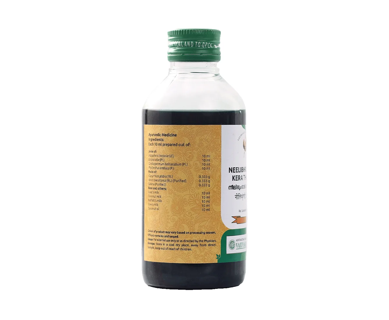 Vaidyaratnam Neelibhrugadi Thailam | Ayurvedic Hair Oil | Scalp Nourishment & Hair Fall Care-2