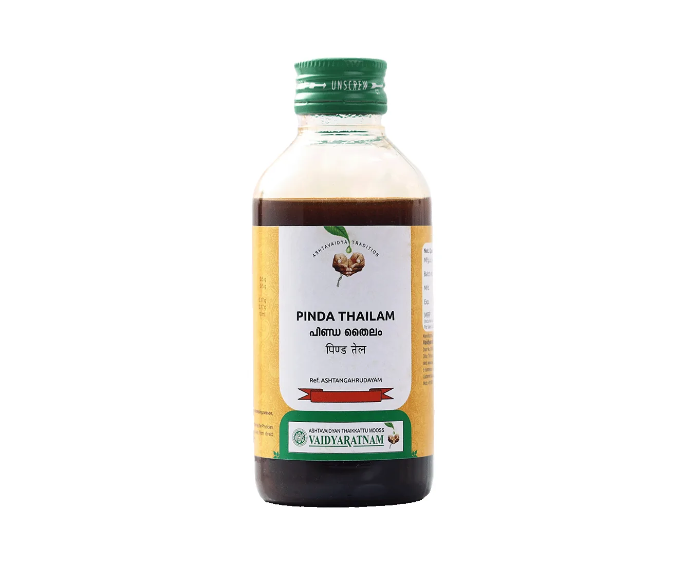 Vaidyaratnam Pinda Thailam | Ayurvedic Massage Oil | Joint & Muscle Care-1