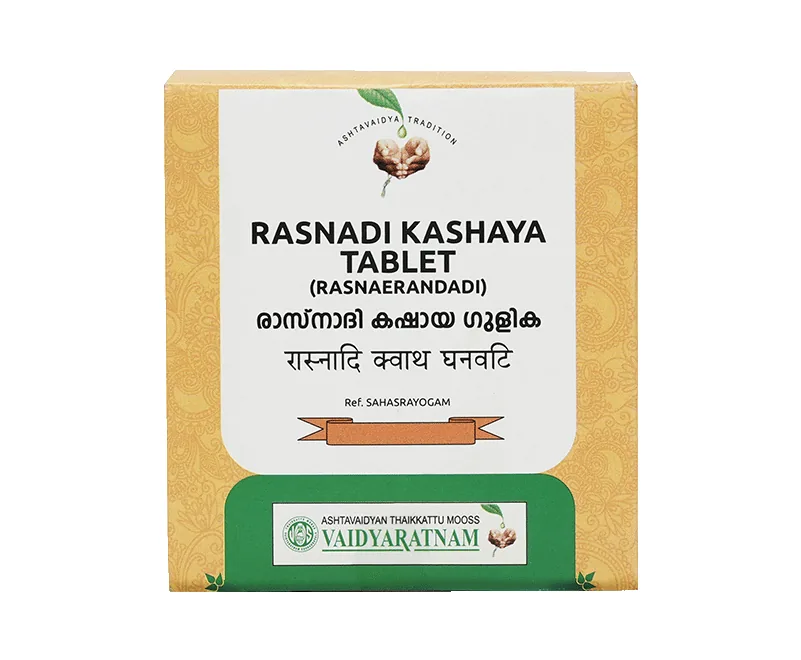 Vaidyaratnam Rasnadi (Rasnaerandadi) Kashaya Gulika | Ayurvedic Herbal Supplement | Traditional Wellness Support-1