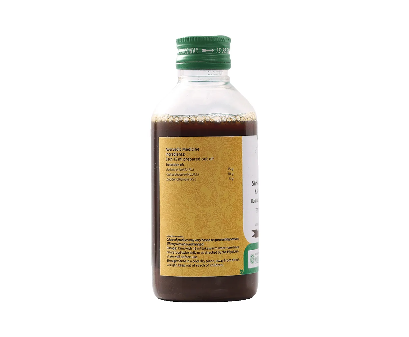 Vaidyaratnam Sahacharadi Kashayam | Ayurvedic Liquid Decoction | Natural Back and Joint Support-2