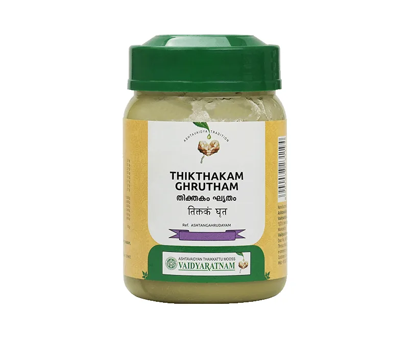 Vaidyaratnam Thikthakam Ghrutham | Medicated Ayurvedic Ghee | Pitta Balancing Formula-1