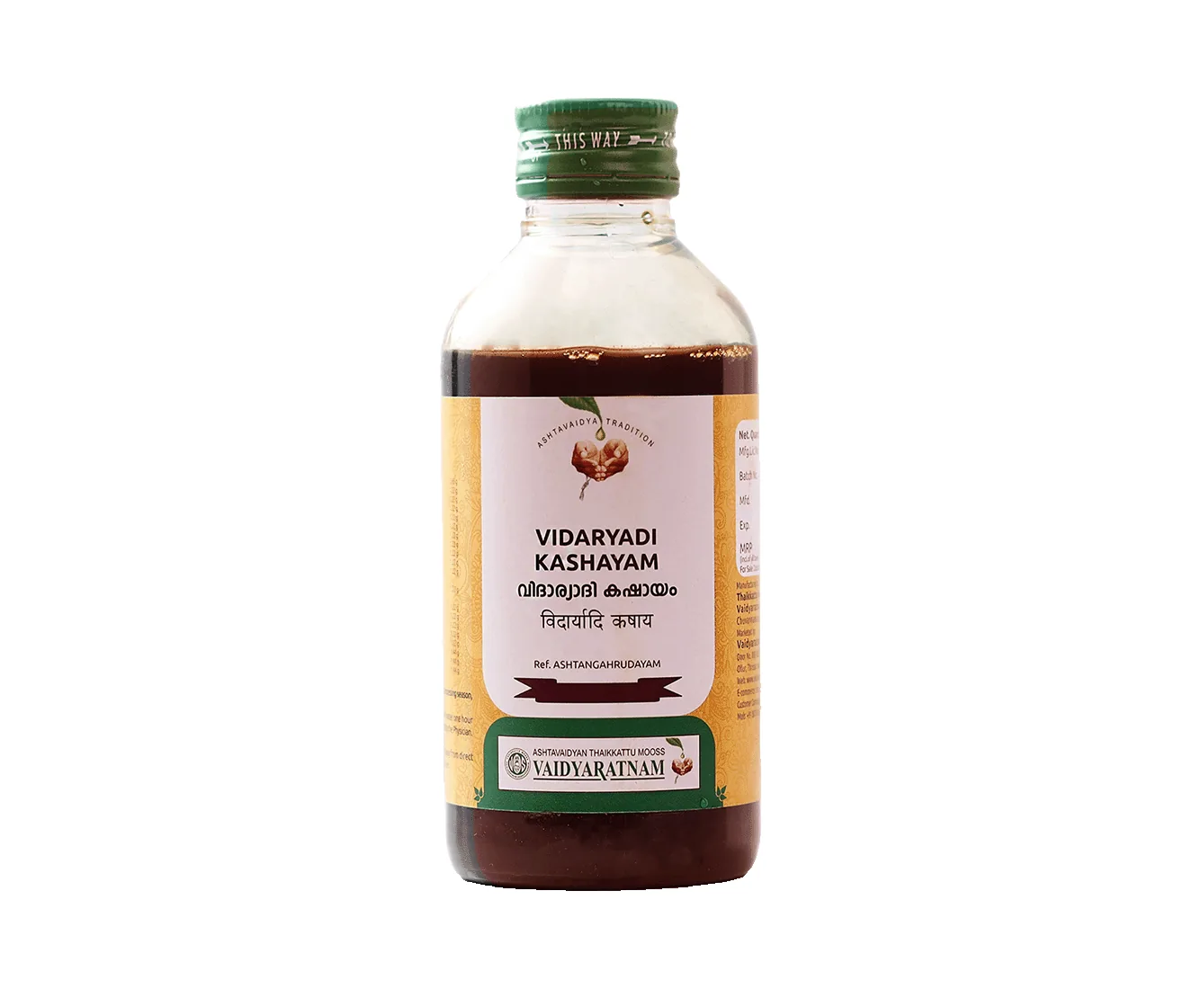 Vaidyaratnam Vidaryadi Kashayam | Traditional Ayurvedic Decoction | Muscle Strength & Vitality Support-1