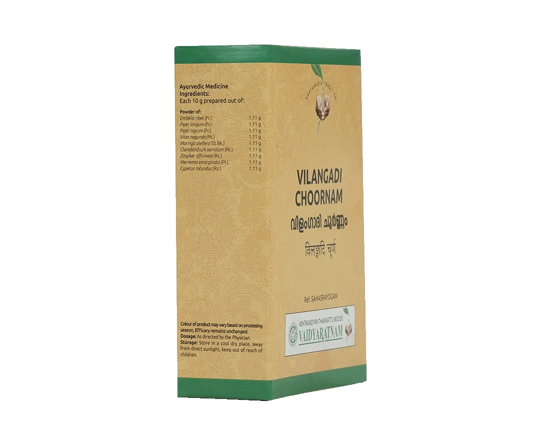 Vaidyaratnam Vilangadi Kashaya Choornam | Ayurvedic Herbal Powder | Digestive & Gut Health Support-2