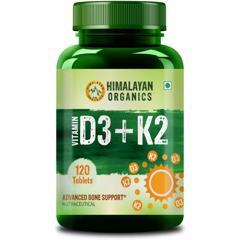 Valdos Himalayan Organics Vitamin D3 K2 Tablets