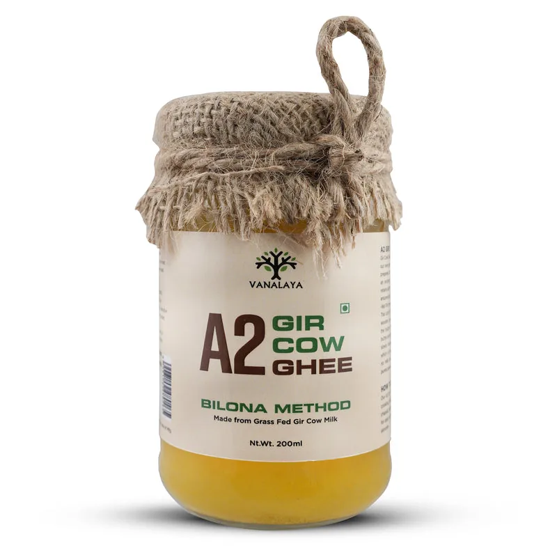 Vanalaya Organic Gir Cow Ghee | Pure A2 Bilona Clarified Butter | Traditional Vedic Method