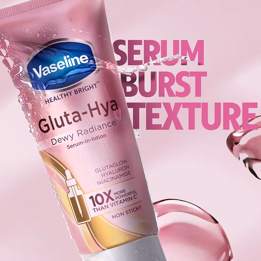 Vaseline Gluta-Hya Dewy Radiance Serum-In-Lotion | Brightening Body Lotion | GlutaGlow and Hyaluron for Radiant Skin-4