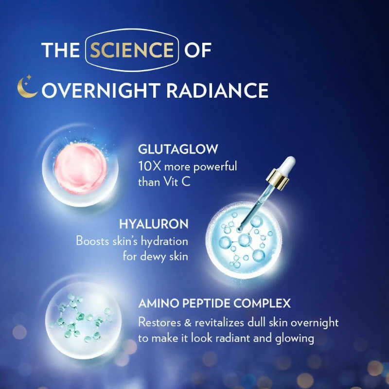 Vaseline Gluta-Hya Overnight Radiance Serum-In-Lotion | Hydrating Body Lotion | GlutaGlow & Hyaluron for Radiant Skin-4