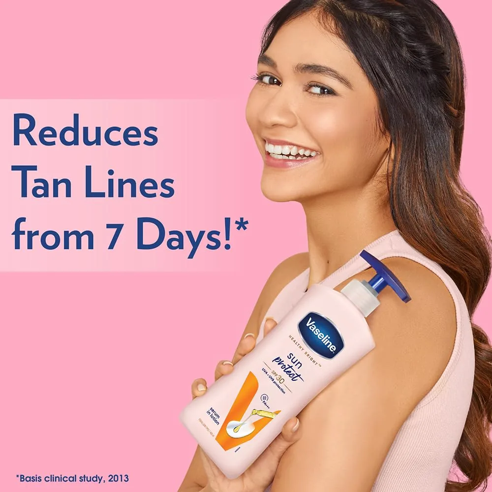 Vaseline Sun Protect SPF 30 Serum In Lotion | UVA + UVB Protection | Non-Greasy Formula-1