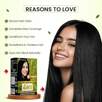 VCare Herbal Hair Dye | Two-Step Natural Hair Coloring | Grey Coverage-3