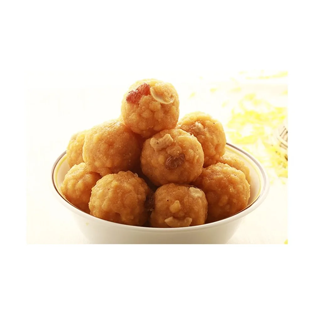 Vellanki Foods Boondi Laddu | Traditional Indian Sweet | Soft Besan Ladoo with Cashews and Raisins-2