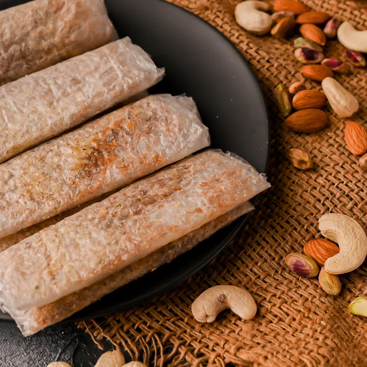 Vellanki Foods Dry Fruit Pootharekulu with Jaggery | Edible Rice Paper Sweet | Traditional Andhra Dessert-2