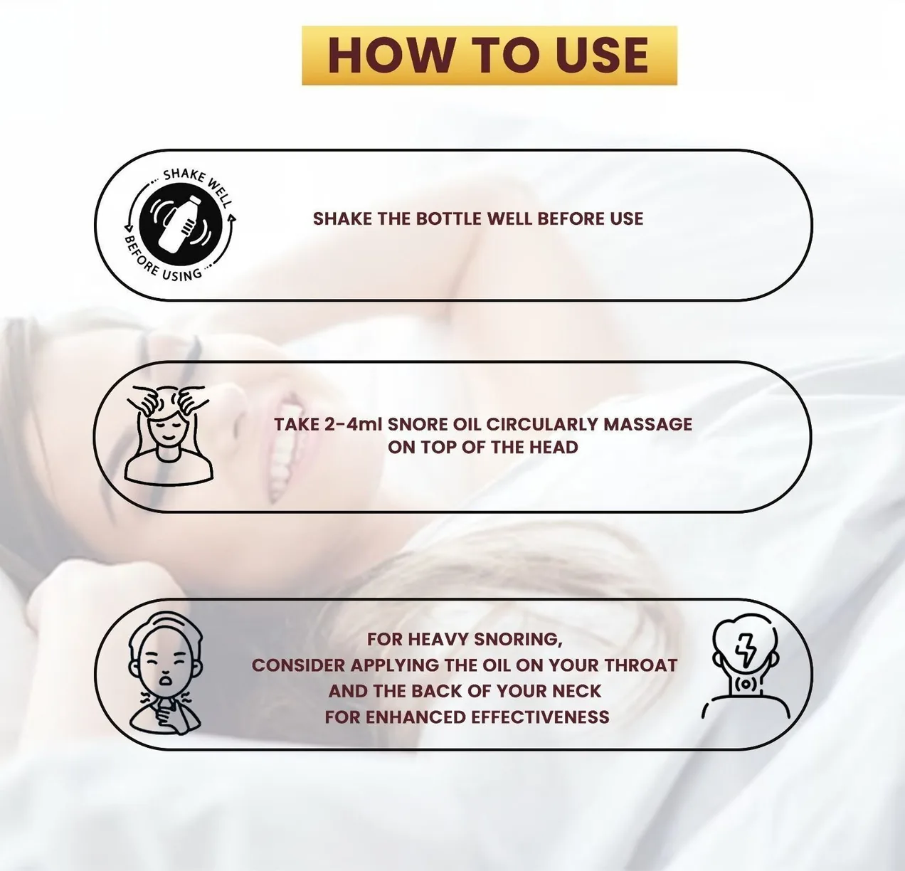 Vip Natural Snore Care Oil | Herbal Anti-Snoring Scalp Massage Blend | Deep Sleep & Nasal Airflow Support-4