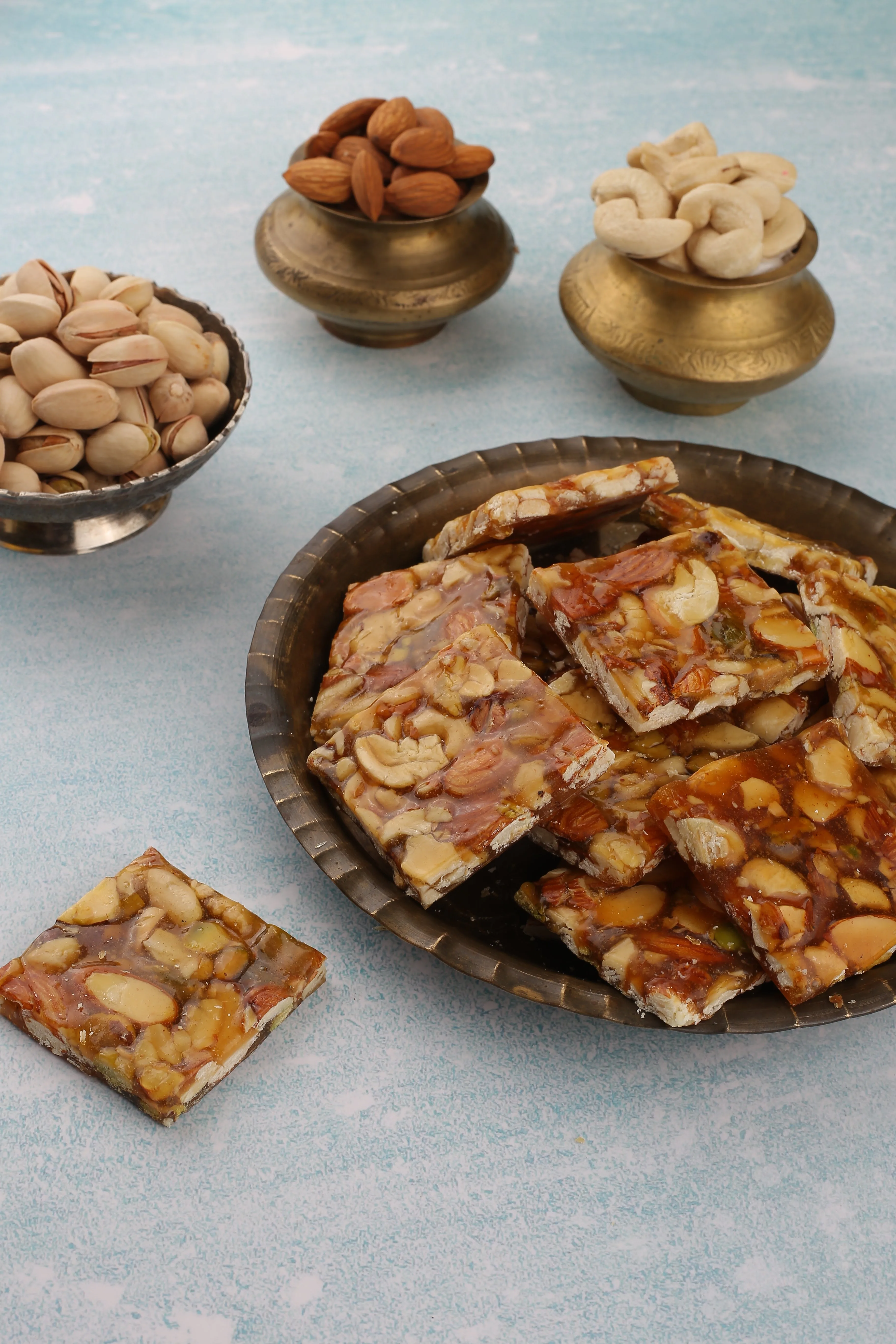 Vipul Dudhiya Dry Fruit Mix Chiki | Traditional Gujarati Jaggery Sweet | Pure Ghee Nutty Snack-1