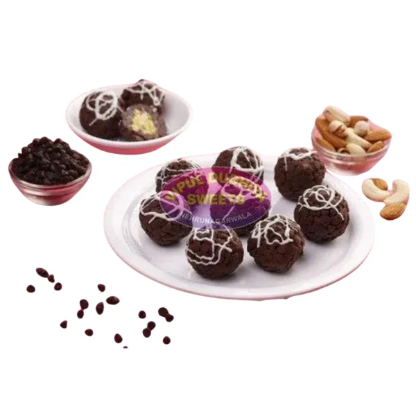 Vipul Dudhiya Sweets Chocolate Chips Dry Fruit Ball | Fusion Indian Mithai | Authentic Gujarati Taste 500 gm
