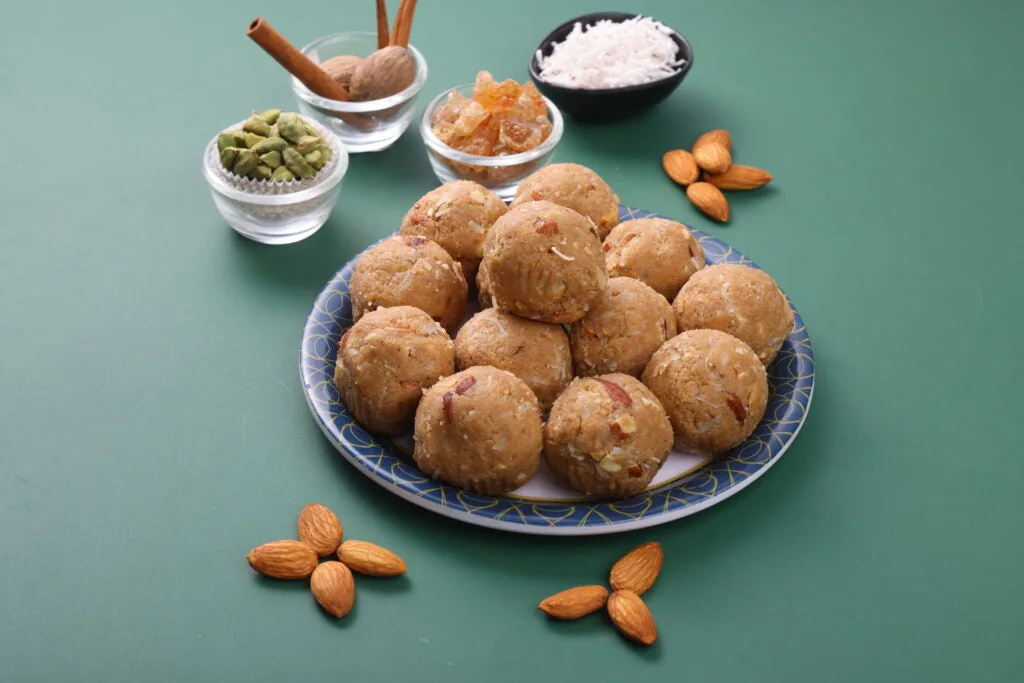 Vipul Dudhiya Sweets Gund Badam Laddu | Winter Special Gond Almond Sweet | Authentic Gujarati Mithai-1