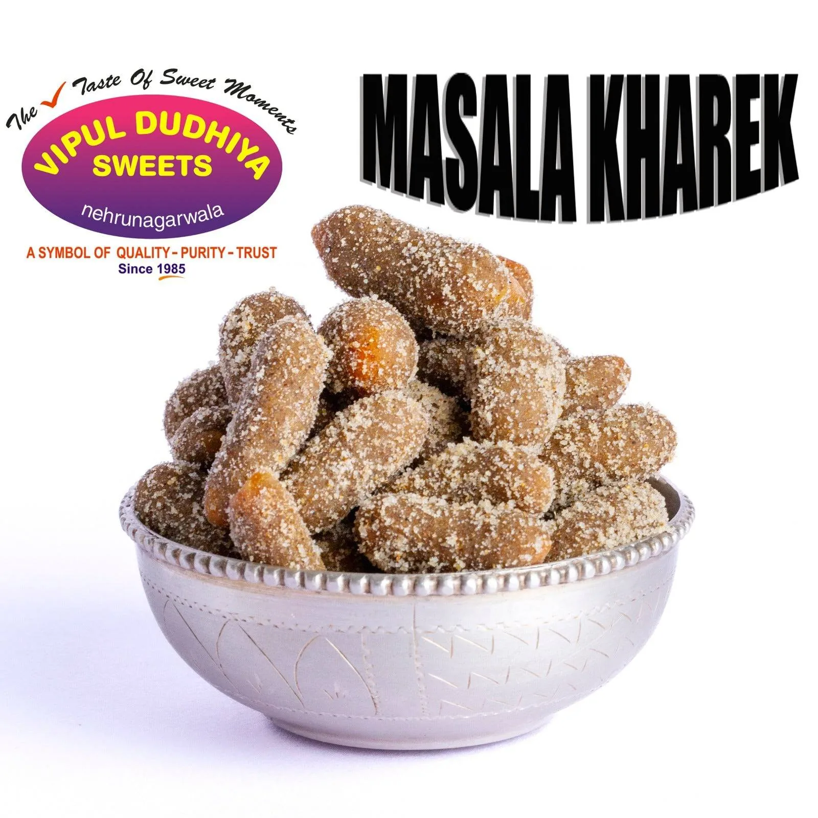 Vipul Dudhiya Sweets Masala Kharek | Spiced Dry Dates Mukhwas | Traditional Digestive Mouth Freshener 100 gm