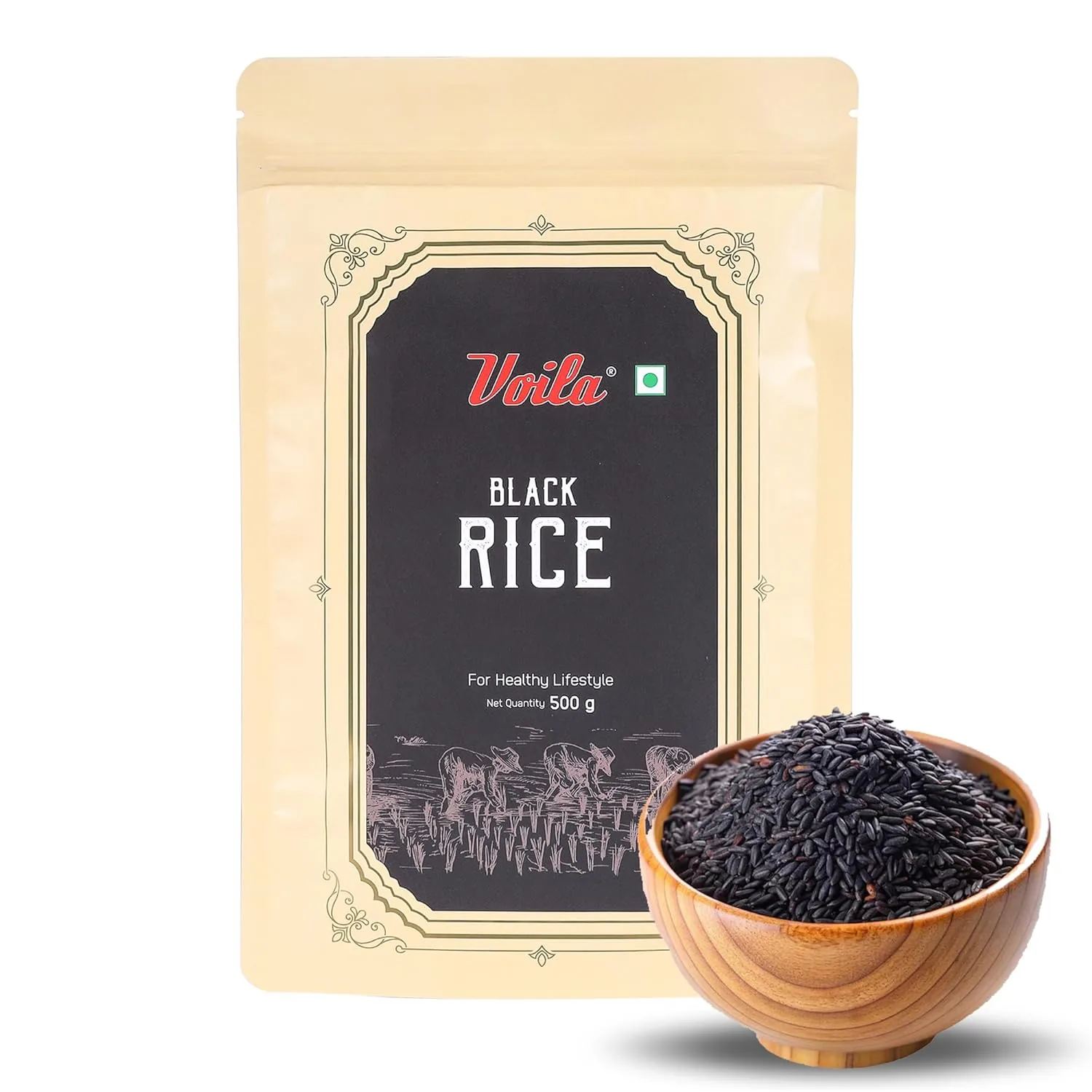 VOILA Black Rice VOILA Black Rice-Pack Size-500 gm