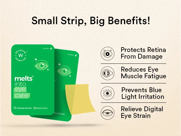Wellbeing Nutrition Melts Eye Care Vitamins | Dissolvable Oral Strips | Blue Light & Digital Strain Protection-5