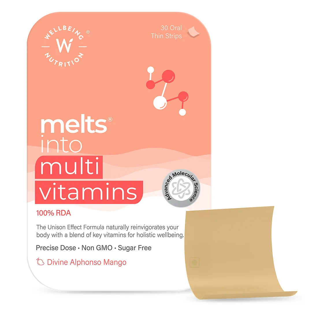 Wellbeing Nutrition Melts Into Multivitamins Oral Strips