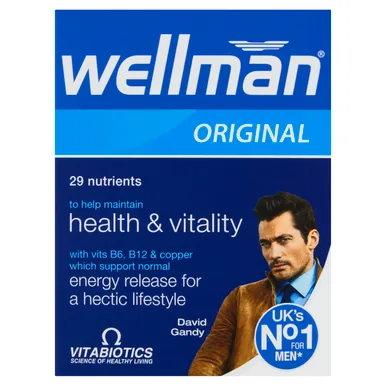 Wellman Health Supplements Multivitamin | Daily Men's Formula | With Ginseng & Amino Acids-1