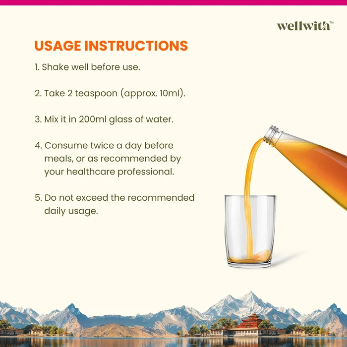 Wellwith Sea Buckthorn Femwin (Femwell) Ayurvedic Juice | Vegan Omega-7 Wellness Drink | Traditional Ayurvedic Formula for Women-4