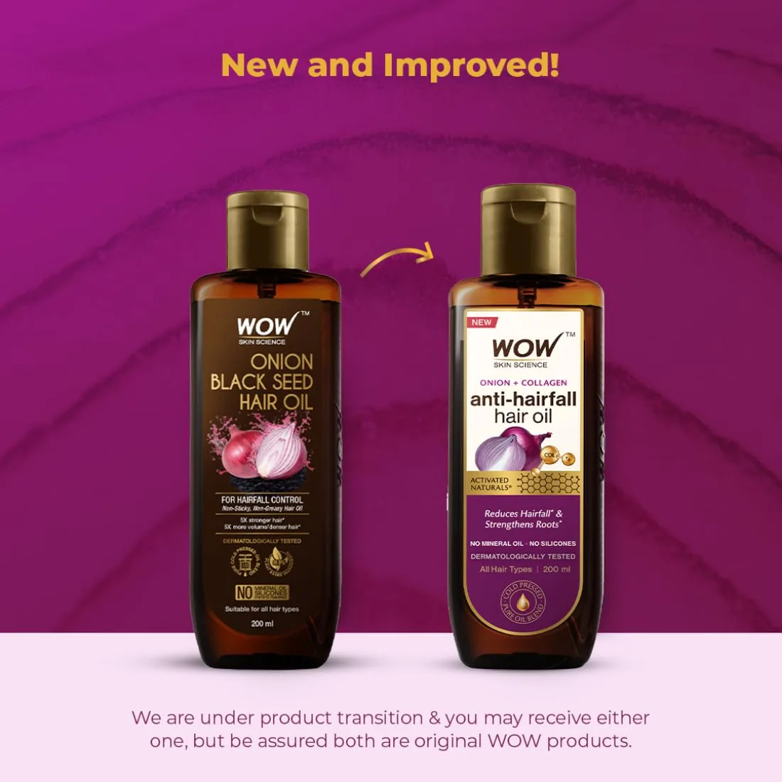 Wow Skin Science Onion & Collagen Anti-Hairfall Hair Oil | Nourishing Hair Oil | Non-Sticky Formula for Stronger Hair-2