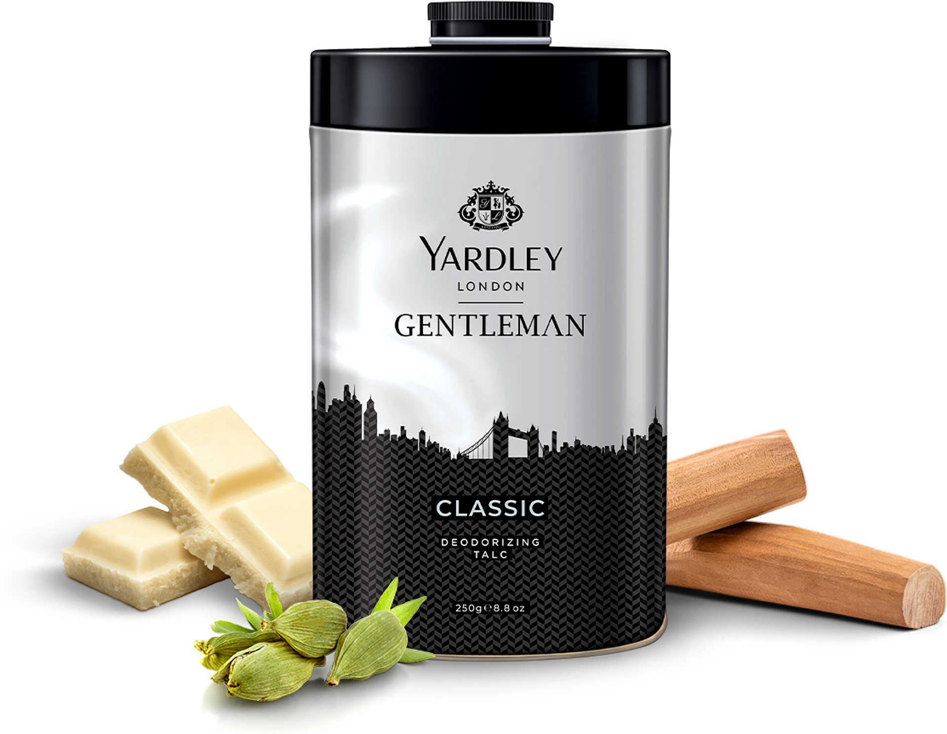 Yardley London Gentleman Classic Talcum Powder For Men | Fragrant Masculine Talc | Woody and Spicy Aroma-1