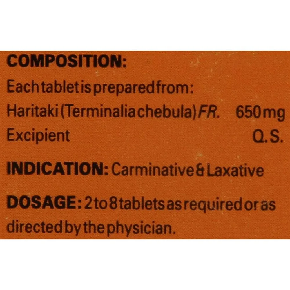 Zandu Haritaki Tablets | Ayurvedic Digestive Support | Natural Constipation Relief-3