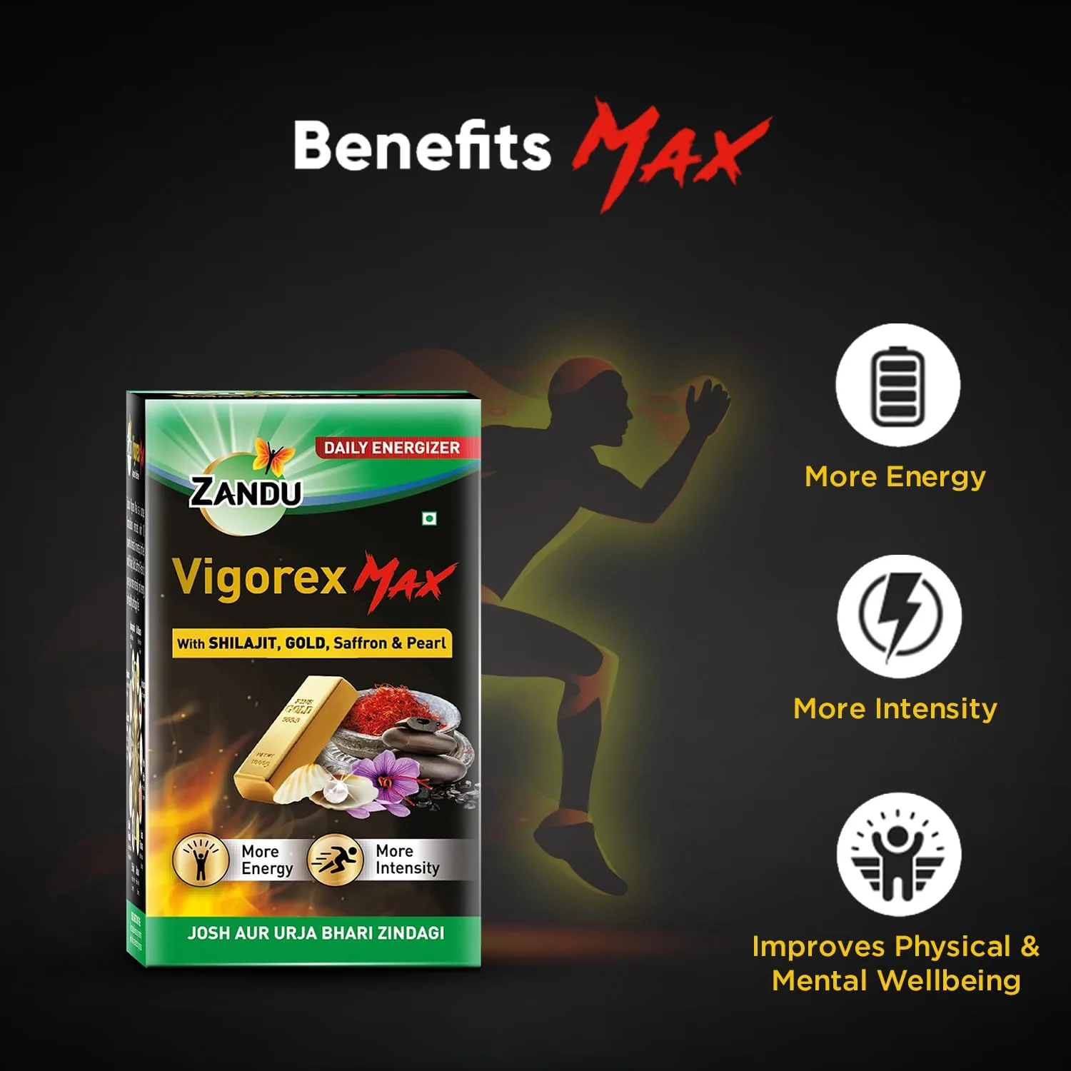 Zandu Vigorex Max Capsules | Advanced Ayurvedic Vitality Supplement | Natural Stamina & Energy Booster-2
