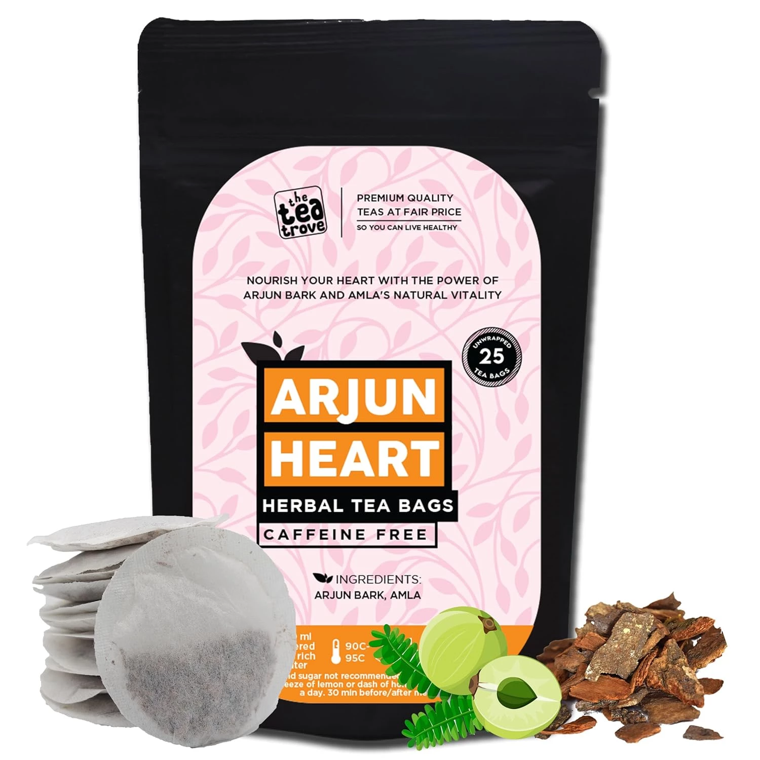 The Tea Trove Arjun Hearts Tea Bags The Tea Trove Arjun Hearts Tea Bags-Pack Size-25 Sachets
