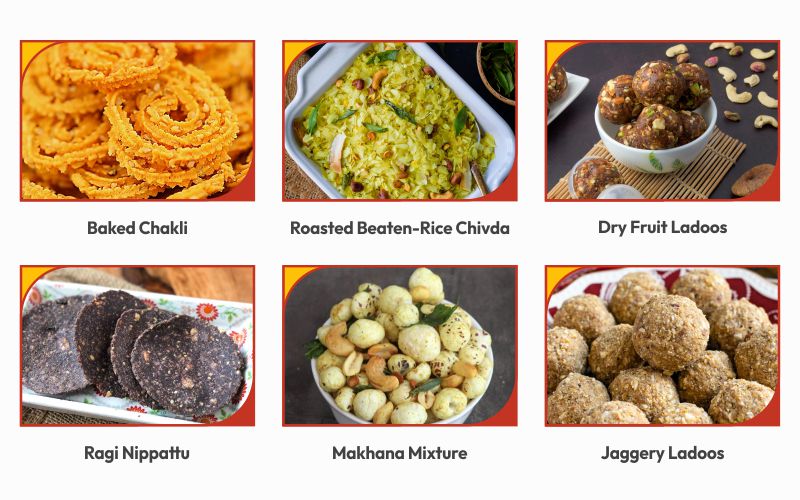 Healthy Diwali Faral Items