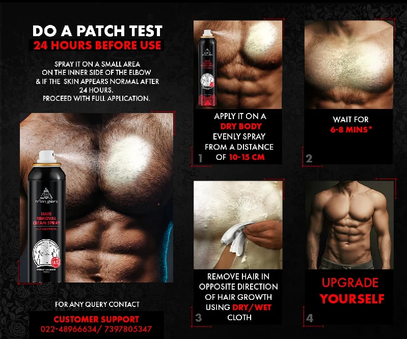 urbangabru Men Hair Removal Cream Spray - Image 5
