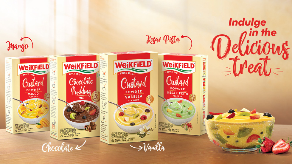 Weikfield Custard Powder: One product, many dishes