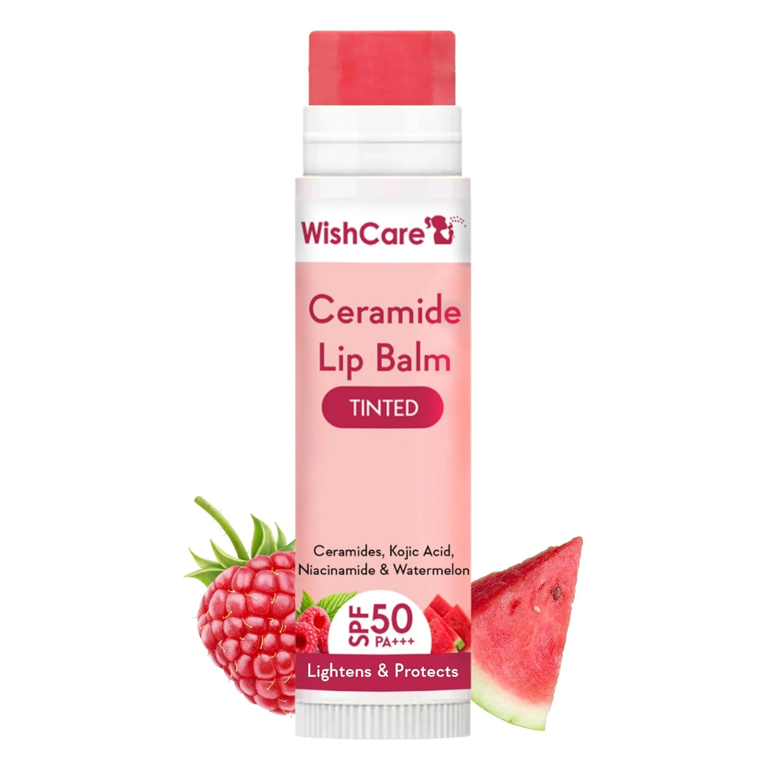 Tinted Ceramide Lip Balm with SPF 50 PA+++  Enriched with Kojic Acid & Niacinamide  For Lip Brightening & Sun Protection 5g