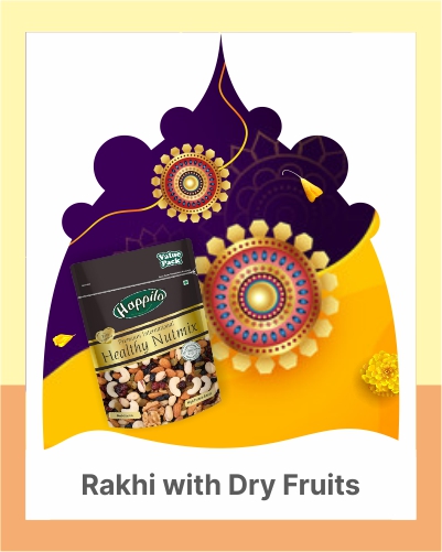 Rakhi with dryfruits