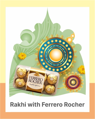 Rakhi with Ferrero Rocher to Singapore
